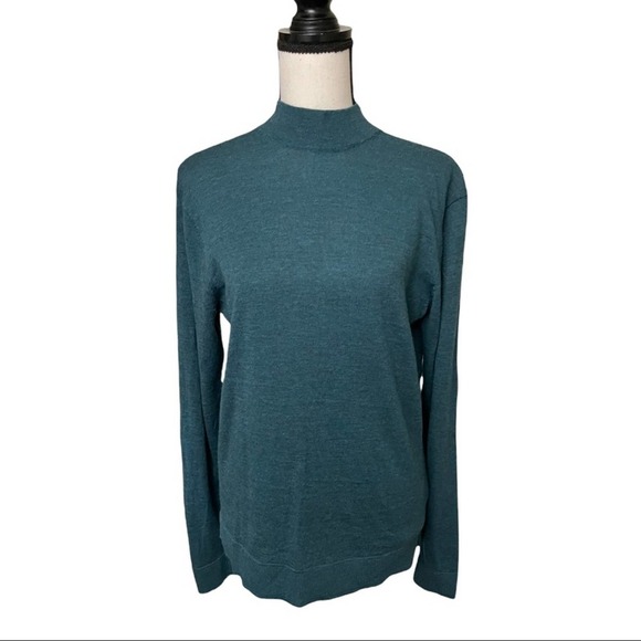 Murano luxurious Italian yarn merino wool high neck long sleeve sweater medium - Picture 1 of 10